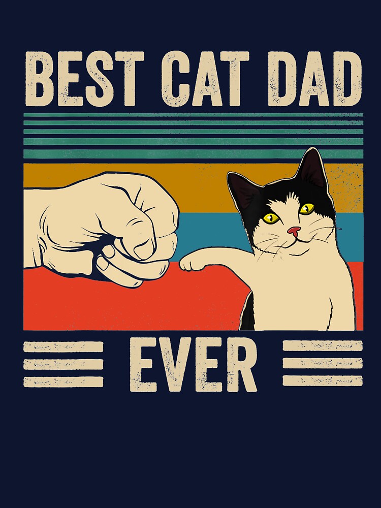 Best Cat Dad Ever Vintage by Helmiruhan3n