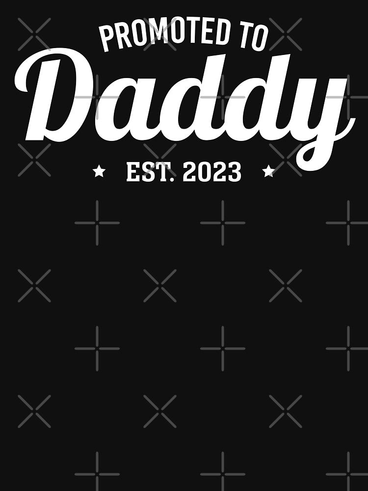 Promoted to Daddy. Fathers Day Quote Shirt. Dad Jokes. Father Sticker. Funny Dad Mug. Husband Gift. Gift for Father. Papa Gift. Home & Living. by Aknarin Thika
