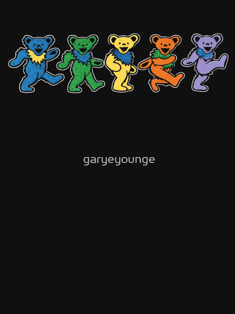 Retro Grateful Dead dancing bears by garyeyounge