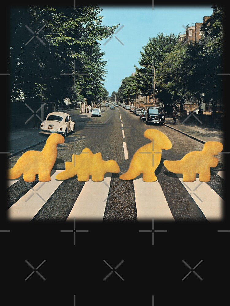 Dinosaur chicken nuggets - nuggie road by snazzyseagull