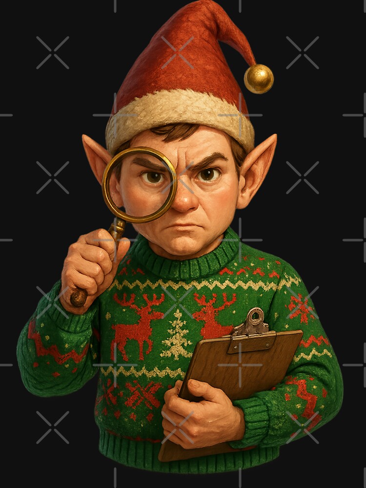 Christmas Elf Documentation Audit Office Humor by I AM BRO