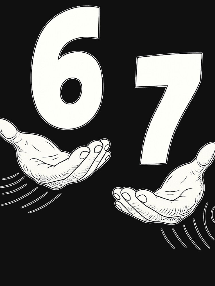 Six Seven 67 ,Kids 67 Youth Boys 6-7 Meme Hands by IdealDo