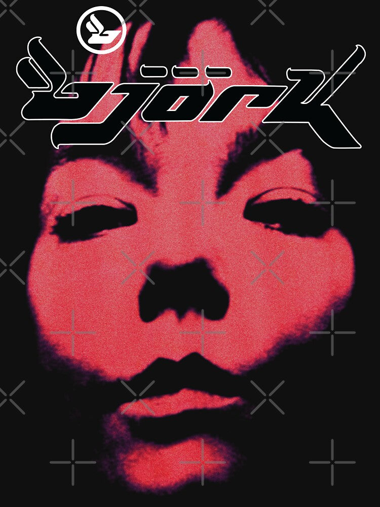 Bjork Homogenic Vintage Face Logo (Red) by hypelaboratory