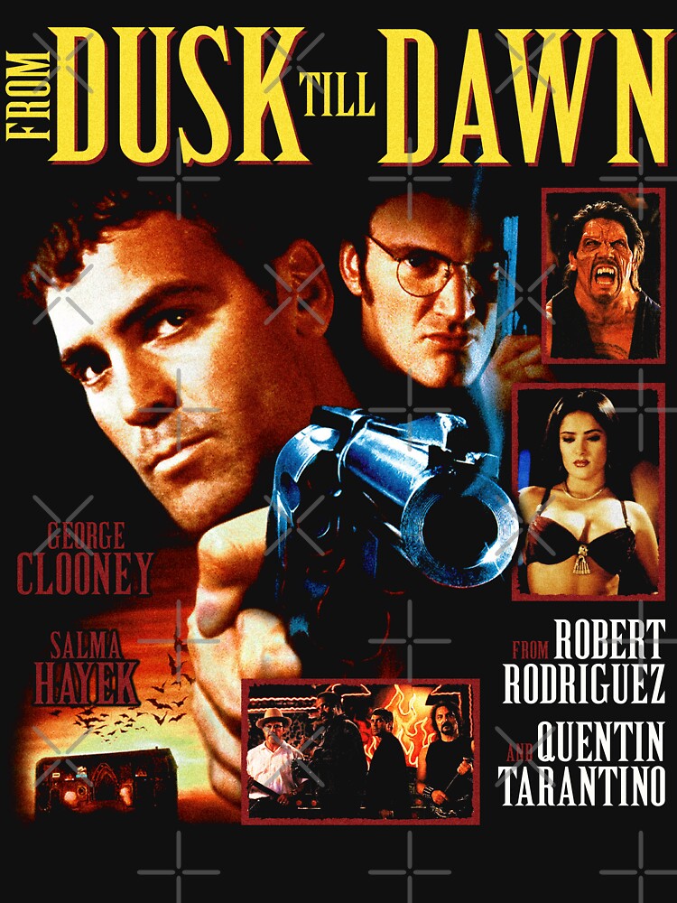 From Dusk Till Dawn Vintage Poster Design | Tarantino Rodriguez Cult Horror Artwork by gtd3signs