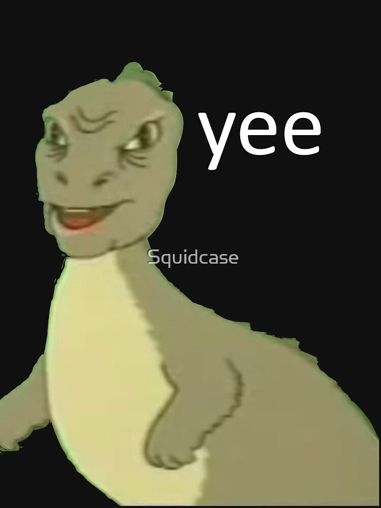 Yee [dinosaur maym :^)] (version 1, video quality, white text) by Squidcase