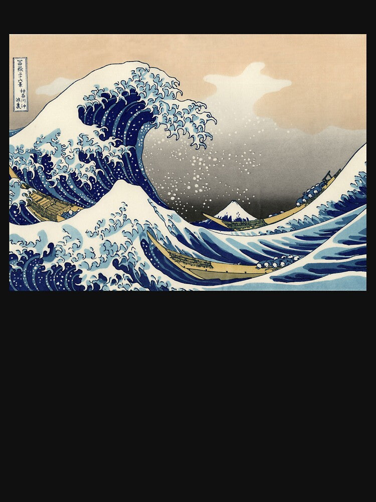 Graphic Ocean Wave Gift Hokusai Japanese Wave Design With The Great Wave Off Kanagawa Art by Classic Visions Gallery