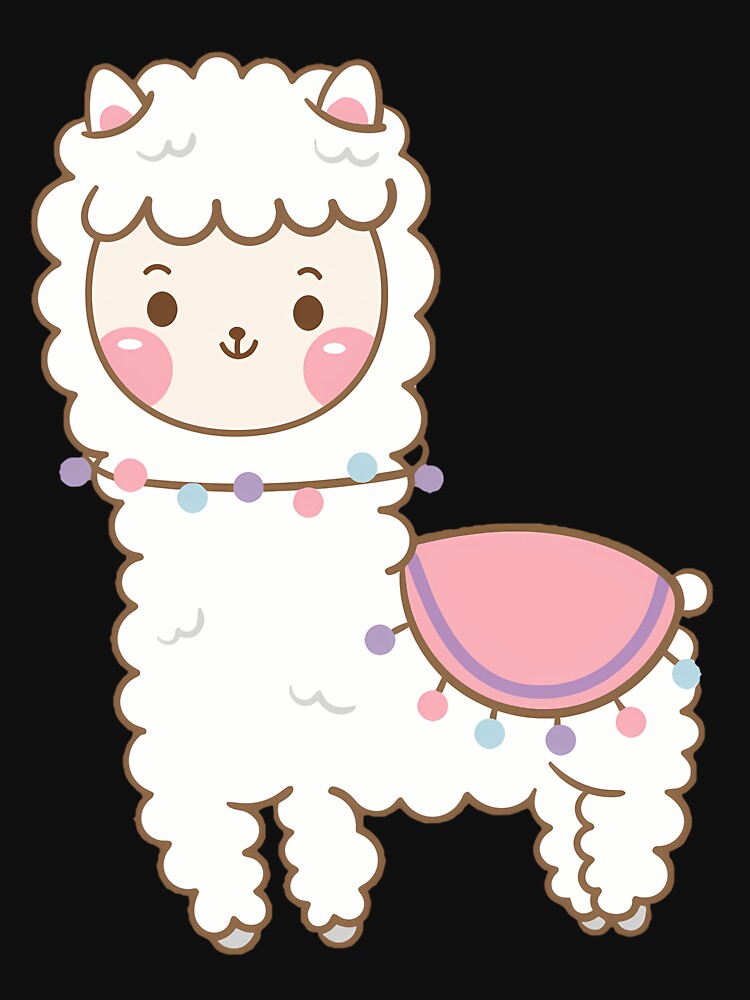 cute llama cartoon by Phineashapiro