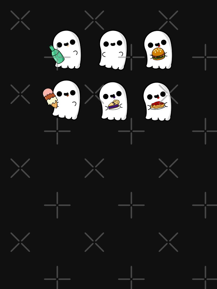 Cute Cartoon Ghost || Kawaii Halloween || Sitcker Pack by cookingwithten