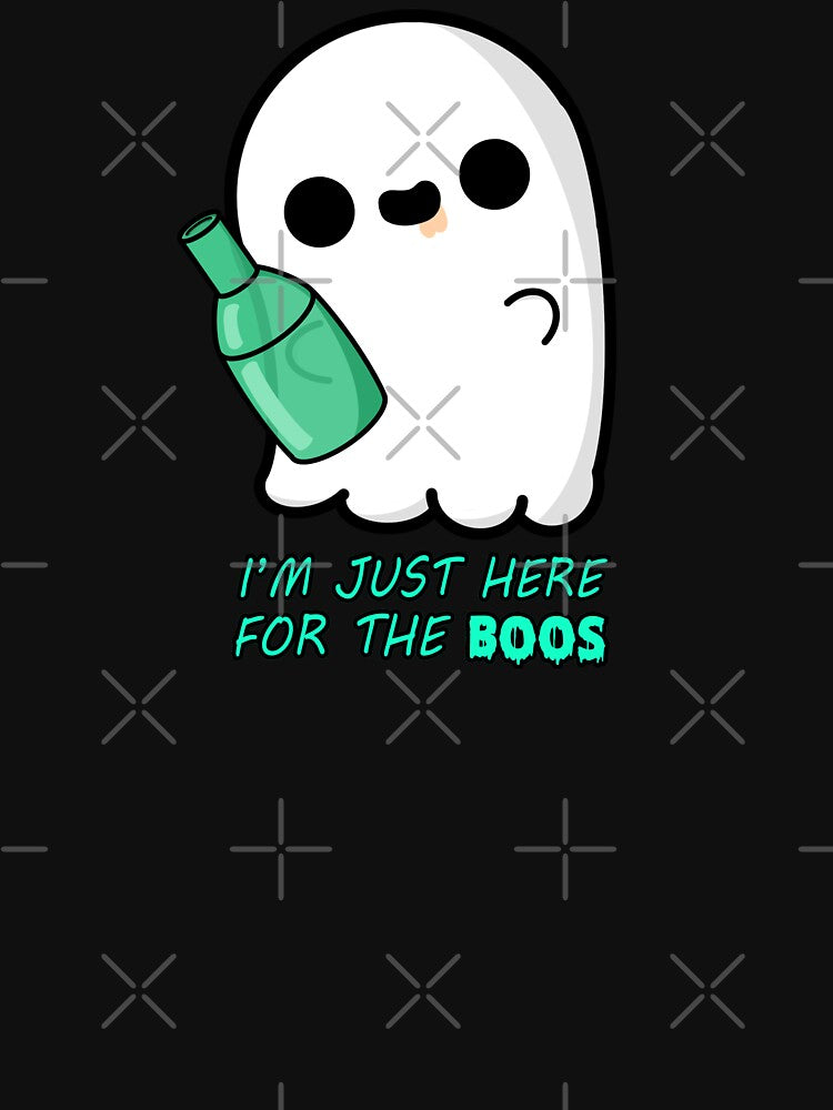 Cute Cartoon Ghost|| I'm Just Here for the Boos || Kawaii Halloween by cookingwithten