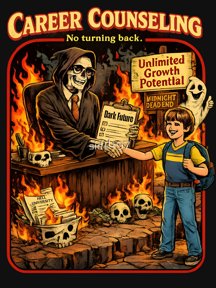 Dark Humor Career Counseling  – Grim Satire by SidTastic