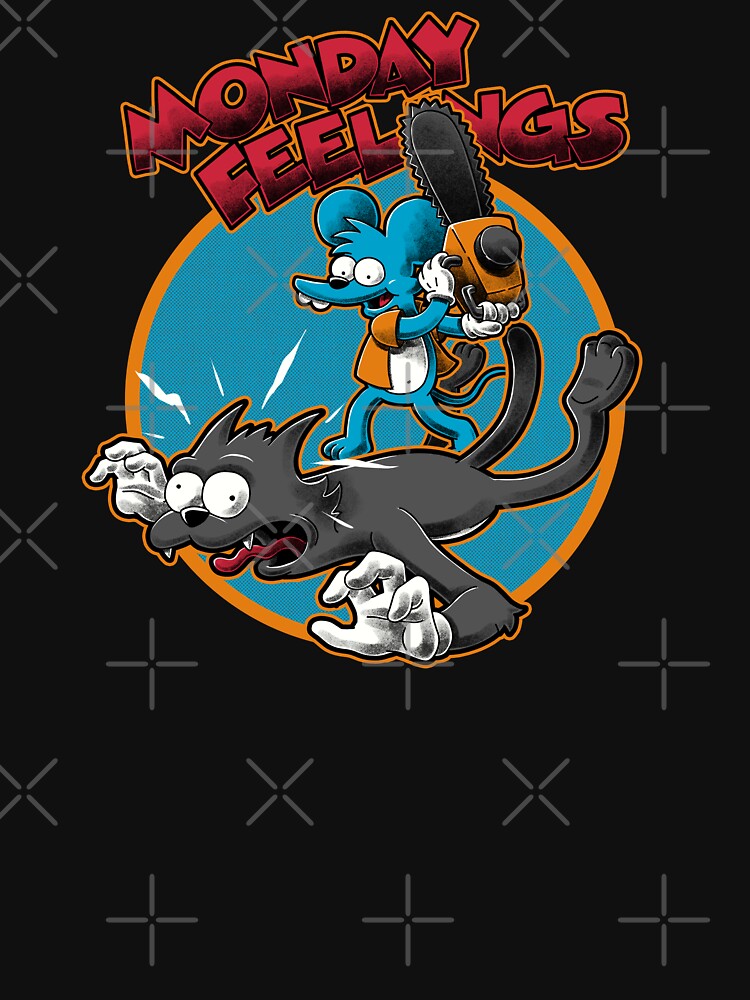 Cartoon Rat Cat Monday - Irony Sarcasm Gift by Studio Mootant