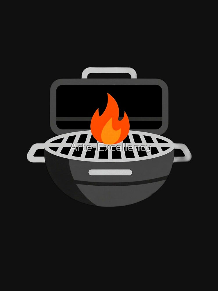 Flame Broiled Logic Dad Joke T-shirt by Arte-Excellency