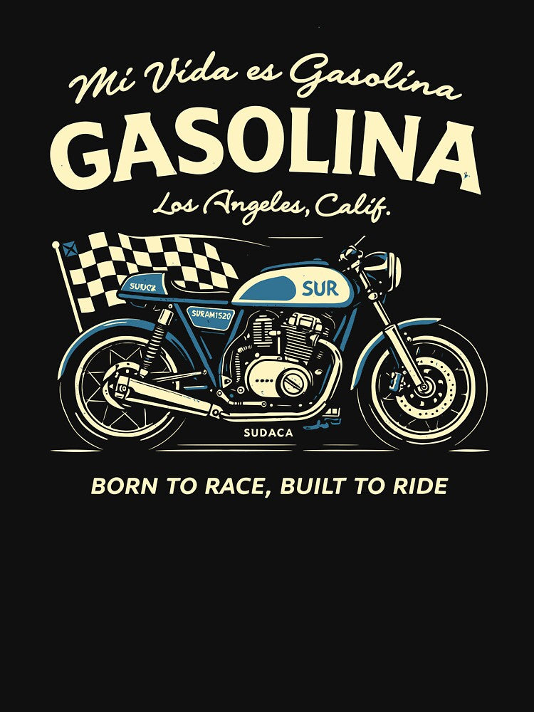 Motorcycle Racing T-Shirt by Matinez Pink