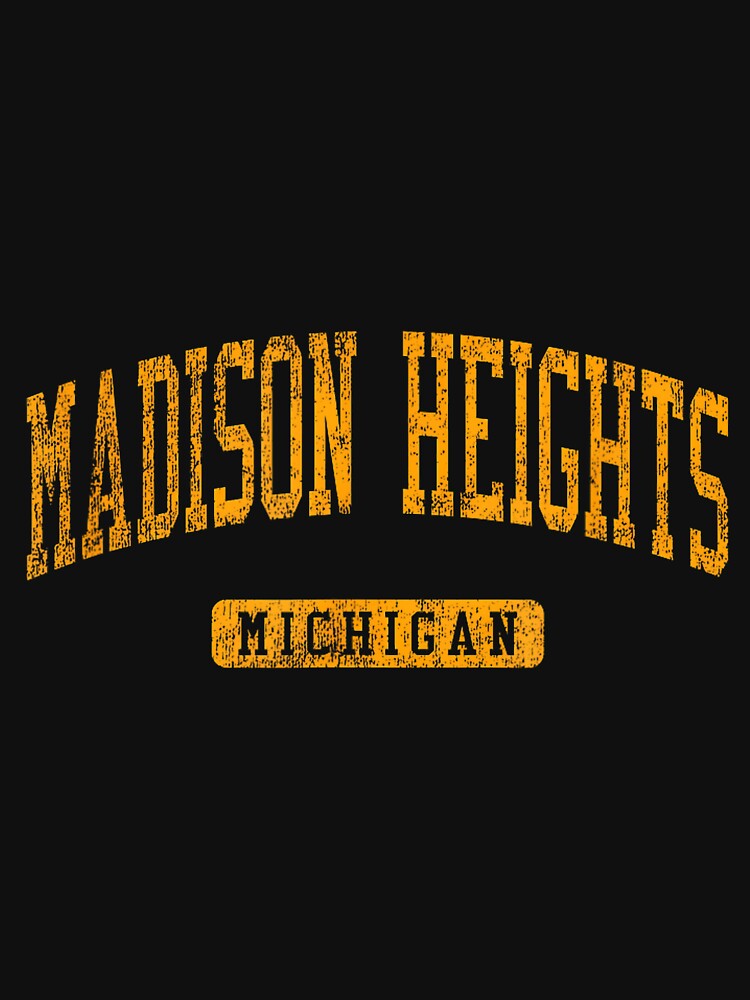 Madison Heights MI Vintage Athletic Sports Design JG3 by KristineLi