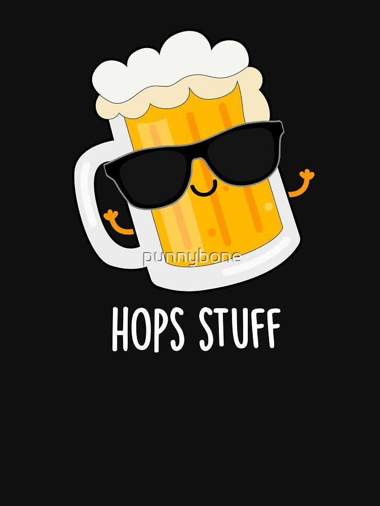 Beer-ed Funny Beer Beard Pun (Dark BG) by punnybone
