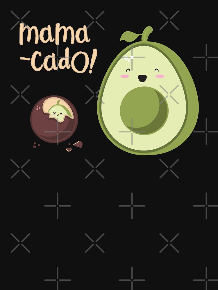 Avocado mamacado kawaii design by high5doodle