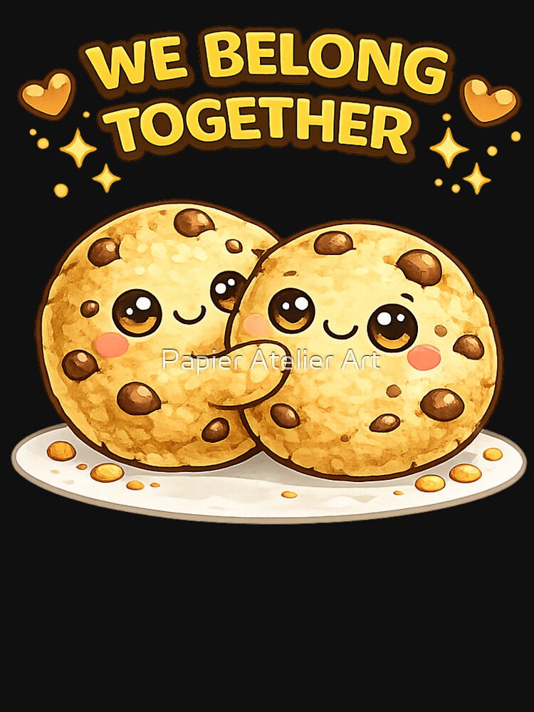 We Belong Together Cookie Pun by Papier Atelier Art