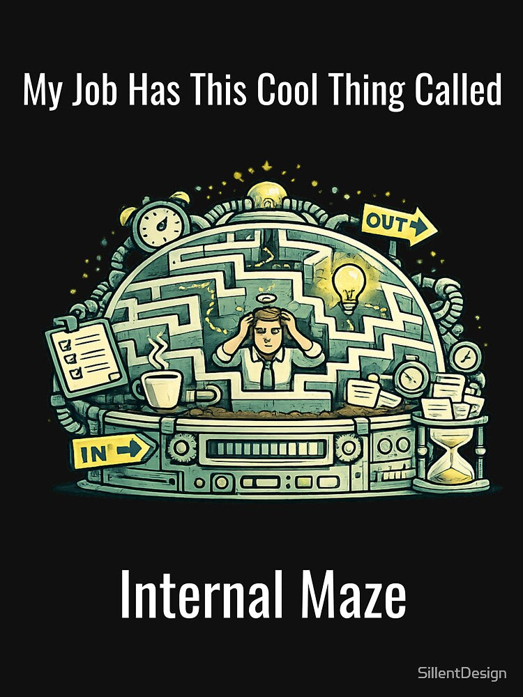 My Job Has This Cool Thing Called Internal Maze – Funny Office Humor Design by SillentDesign