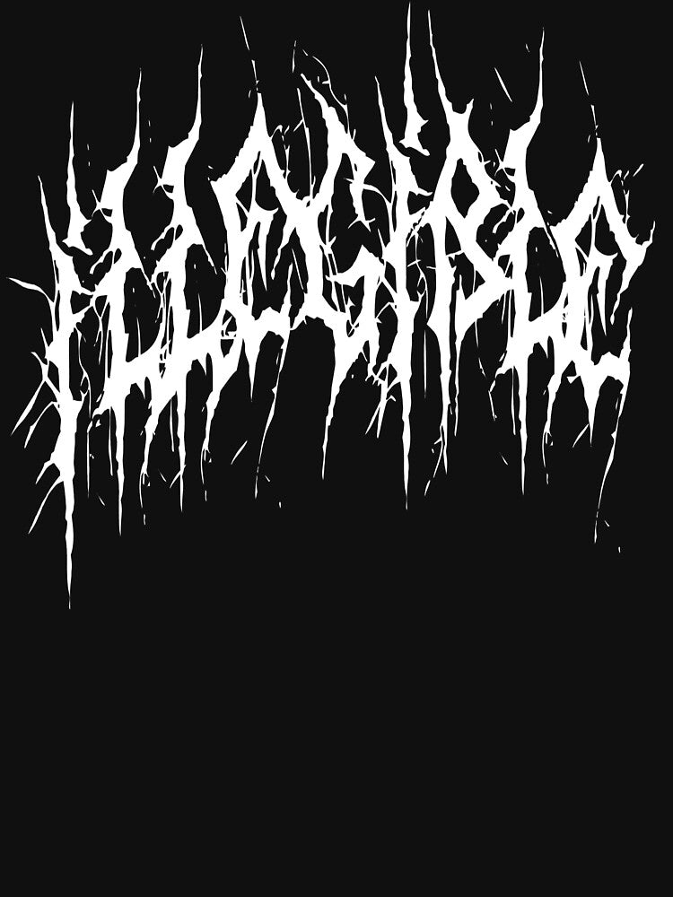 "Illegible" Funny Death Metal Logo by lmzgraphics