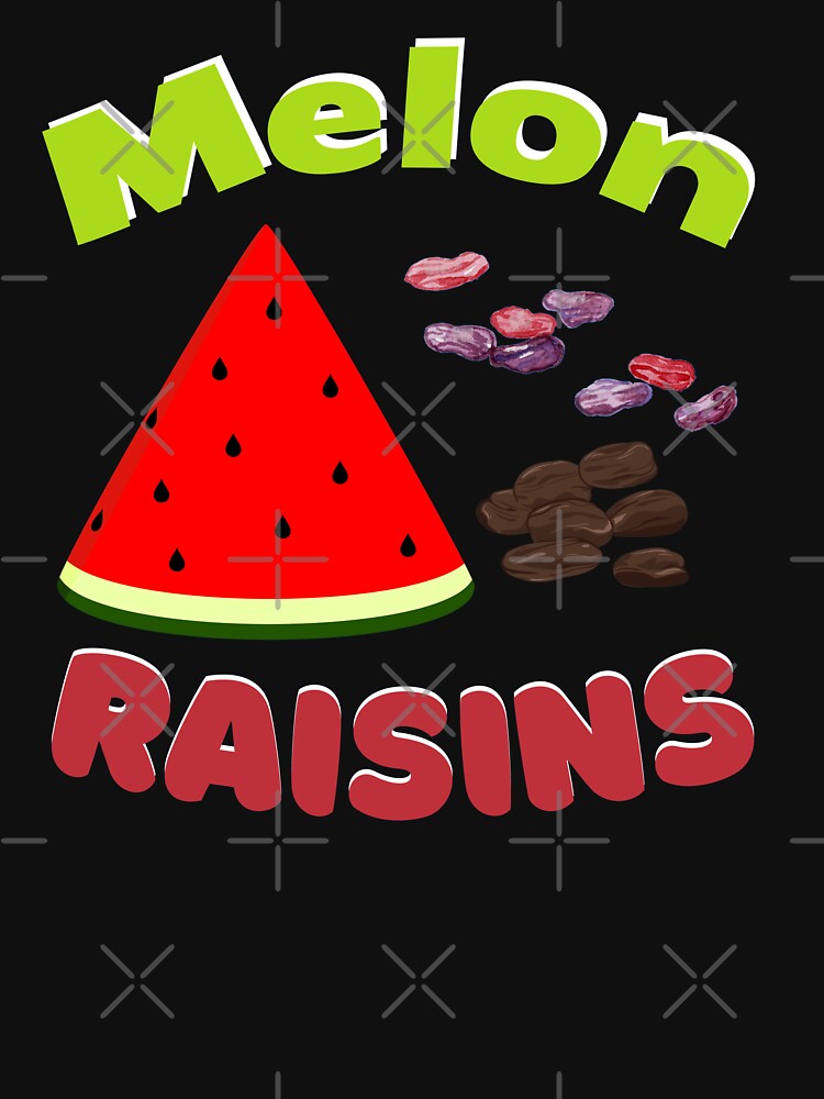 Melon Raisins |  Food pun by pod-plus-plus