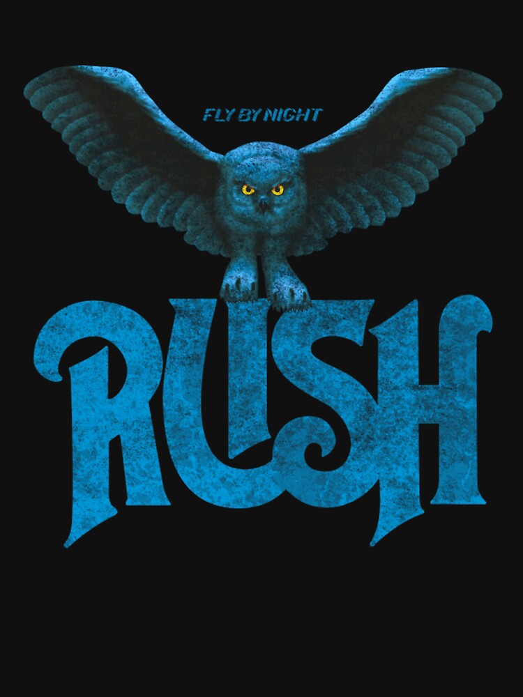 Rush Band Owl Vintage Rock Design by CoyBalistreri