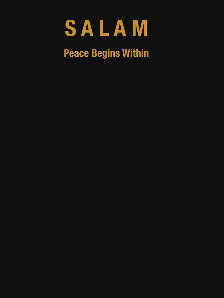 SALAM (سلام) – Peace Begins Within | Arabic Minimalist Typography Design by EditionN
