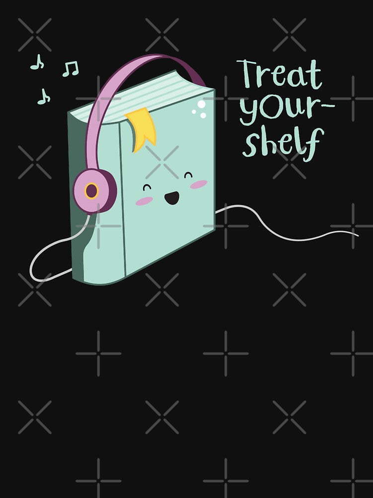 Book treat your shelf kawaii design by high5doodle