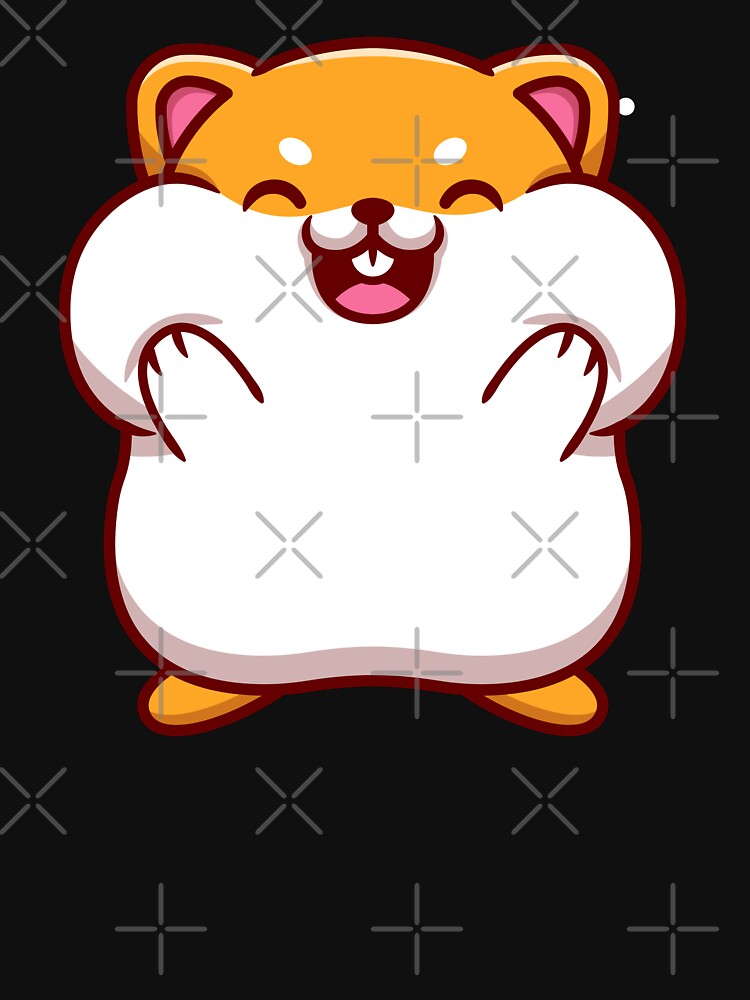 kawaii hamster new classic sticker by anandsiva2703