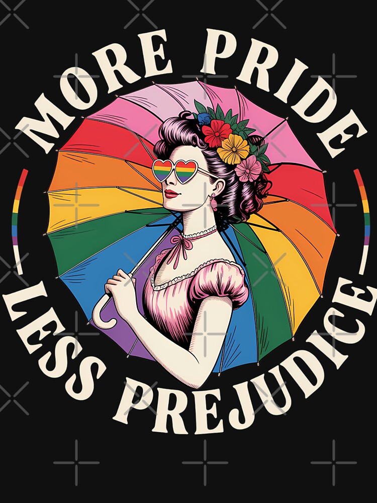More Pride Less Prejudice LGBT Proud Ally Pride Month by brynatshop