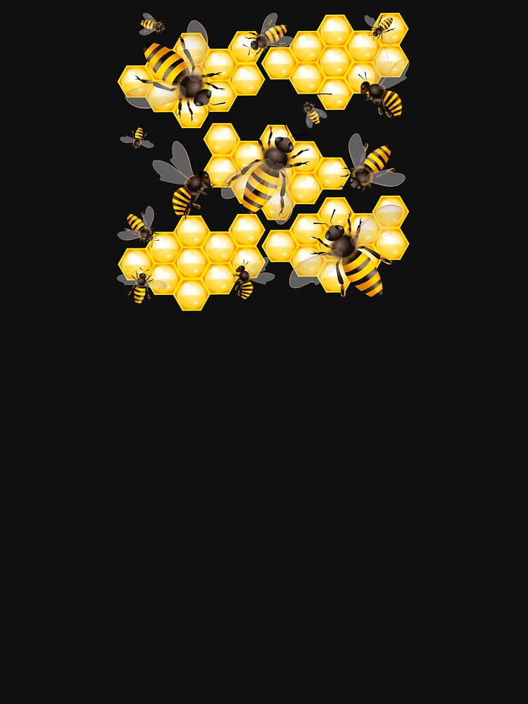 Needy Bees (NO Puns TEXT - On Black) by PawsitiveMum