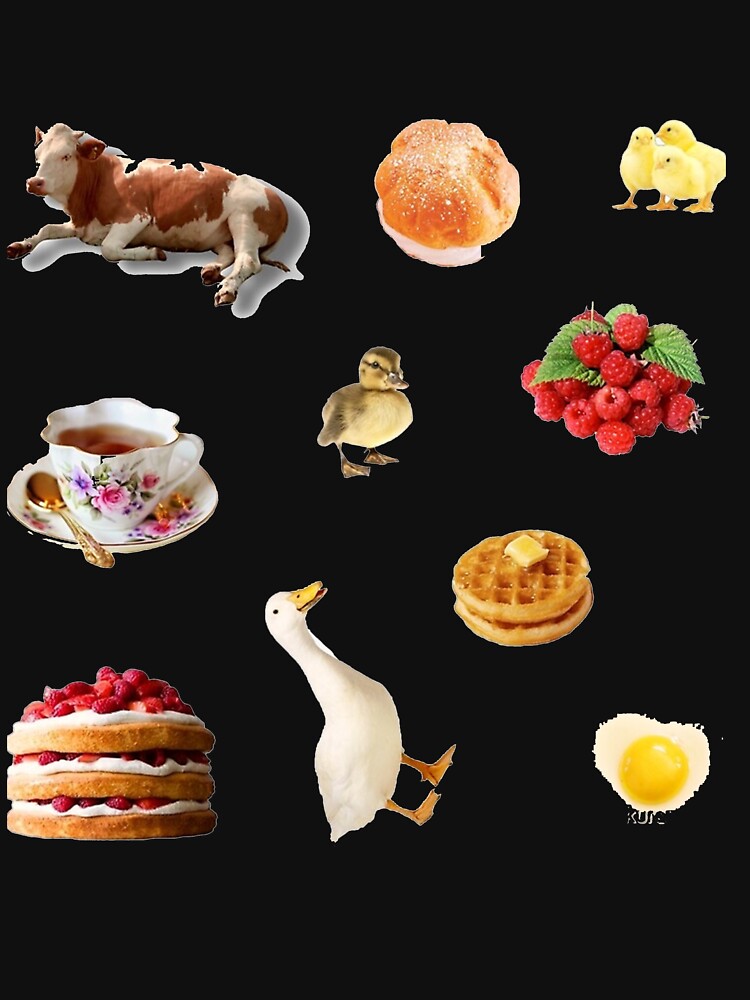 Farm animals and breakfast food meme, Farm animals and breakfast foods tickers, Farm animals and breakfast food shirt For Mom Dad Kids by yota habi