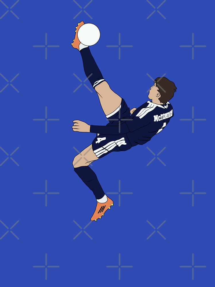 Scott McTominay Bicycle Overhead Kick Scotland Minimalist by Hevding