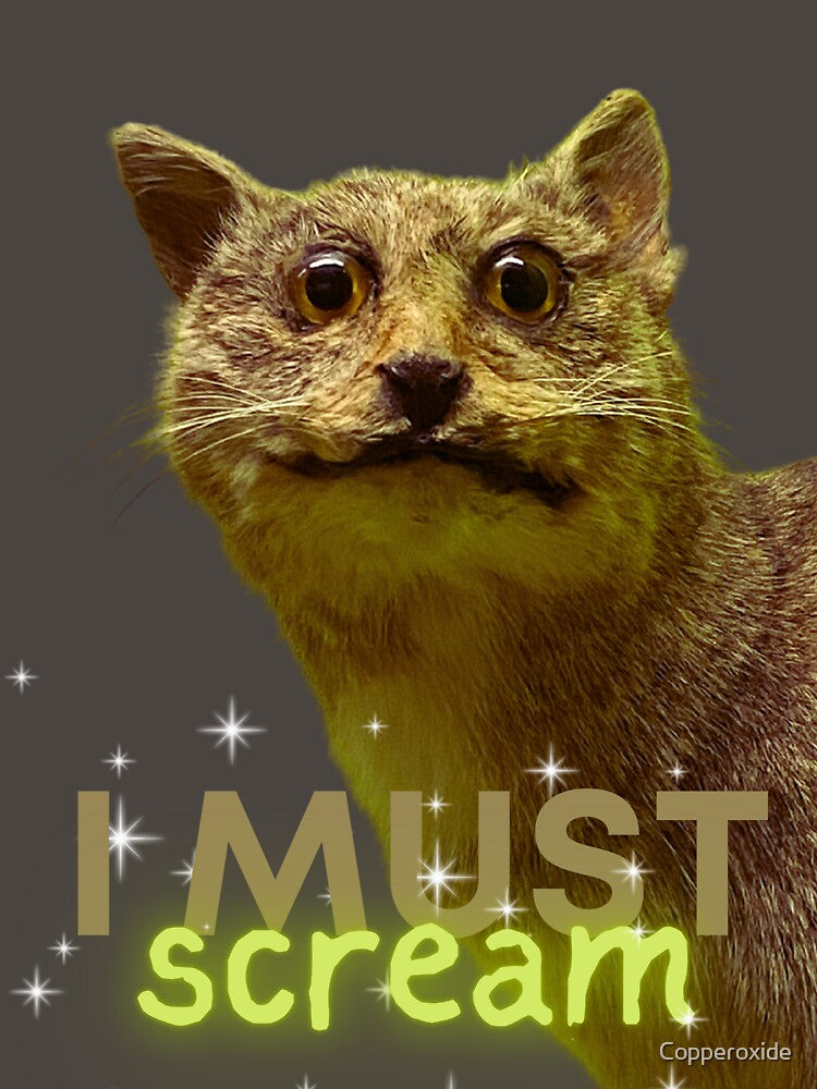 I must scream bad taxidermy tee by Copperoxide
