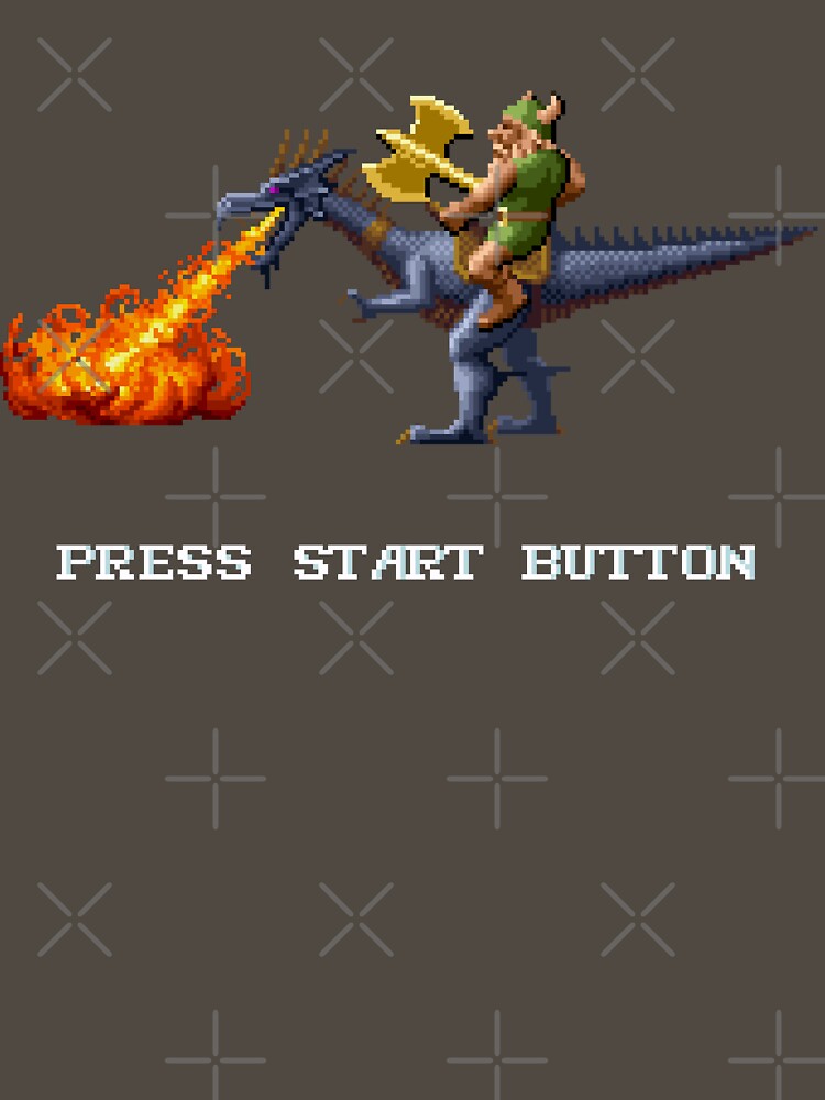 Golden Axe Pixel Style- Retro DOS game fan shirt #2 by hangman3d