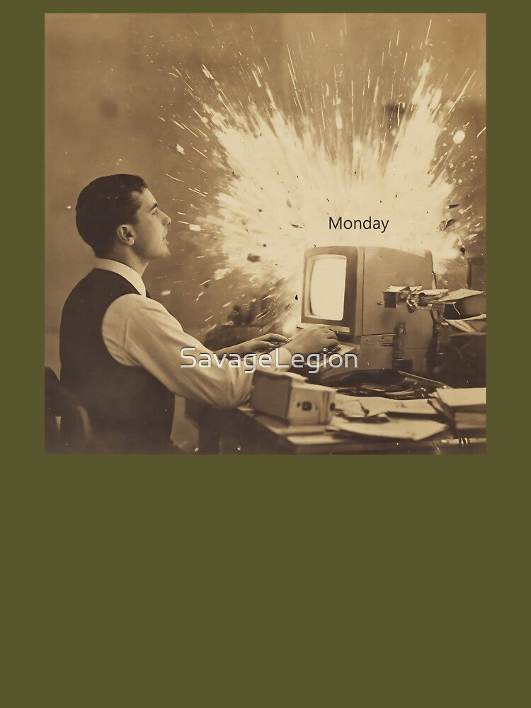 monday, funny monday, mondy office, funny office, office work, IT Humor, computer humor. by SavageLegion