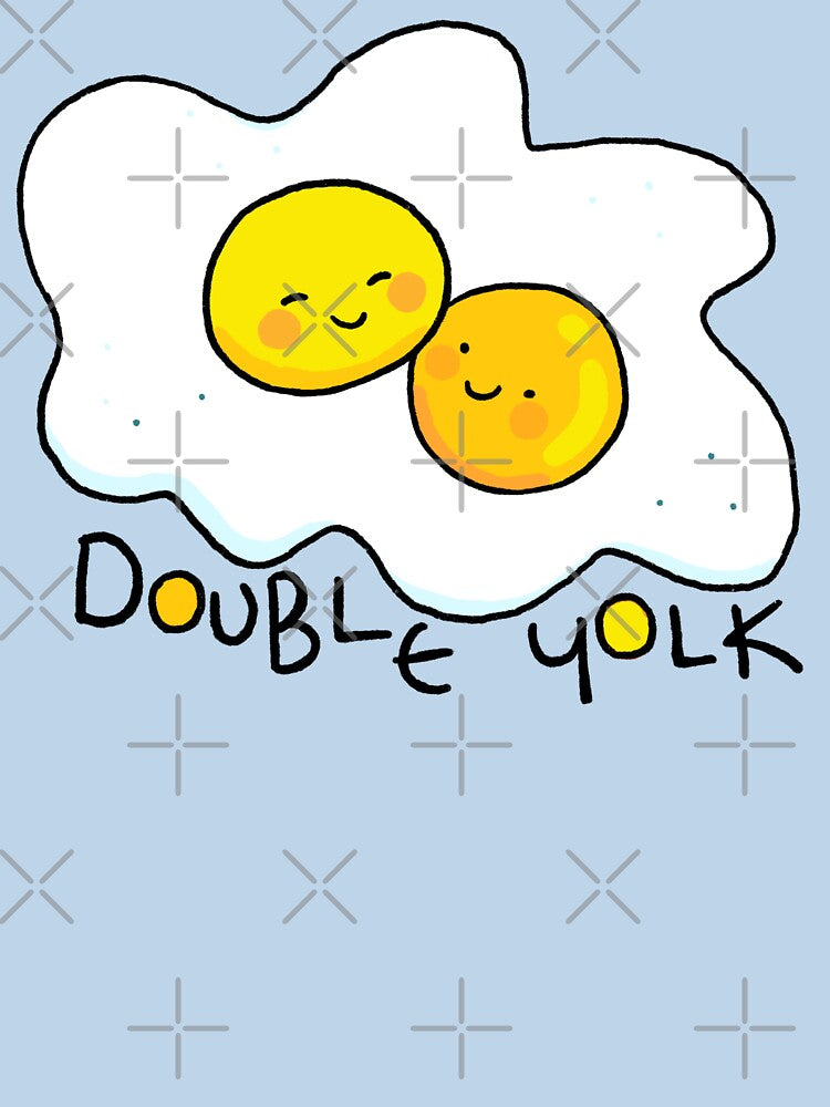Double Yolk Egg Lovers - Blue by doodledate