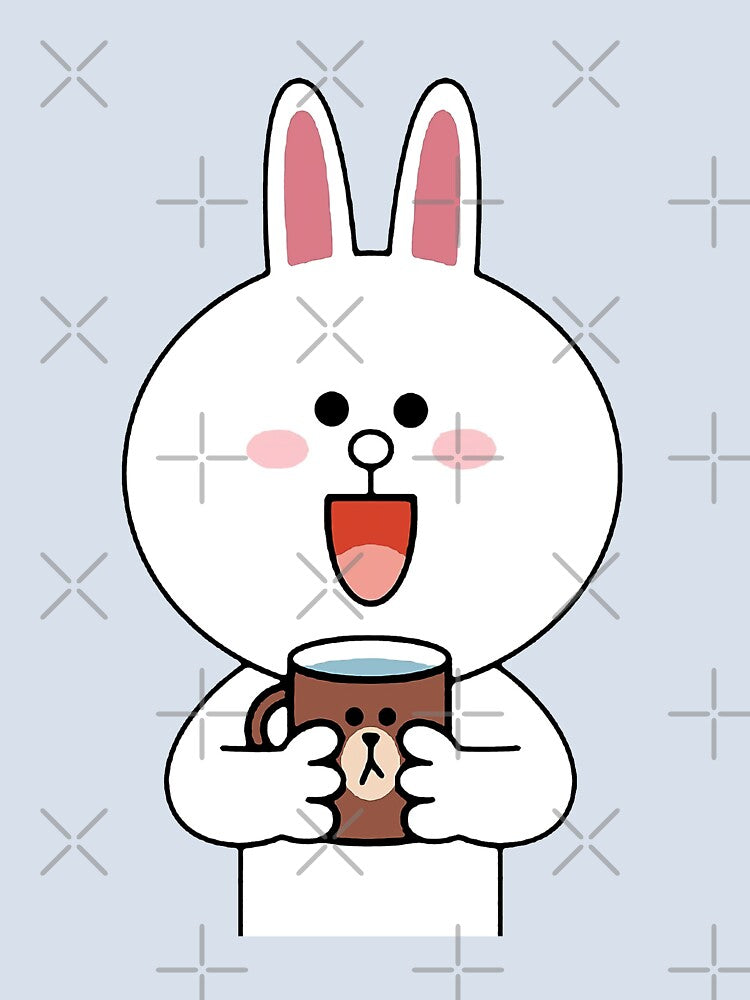 Cute Cony Bunny Rabbit Brown Bear Lovers Forever Classic, For Men Women Unisex Logo by BRTPBM