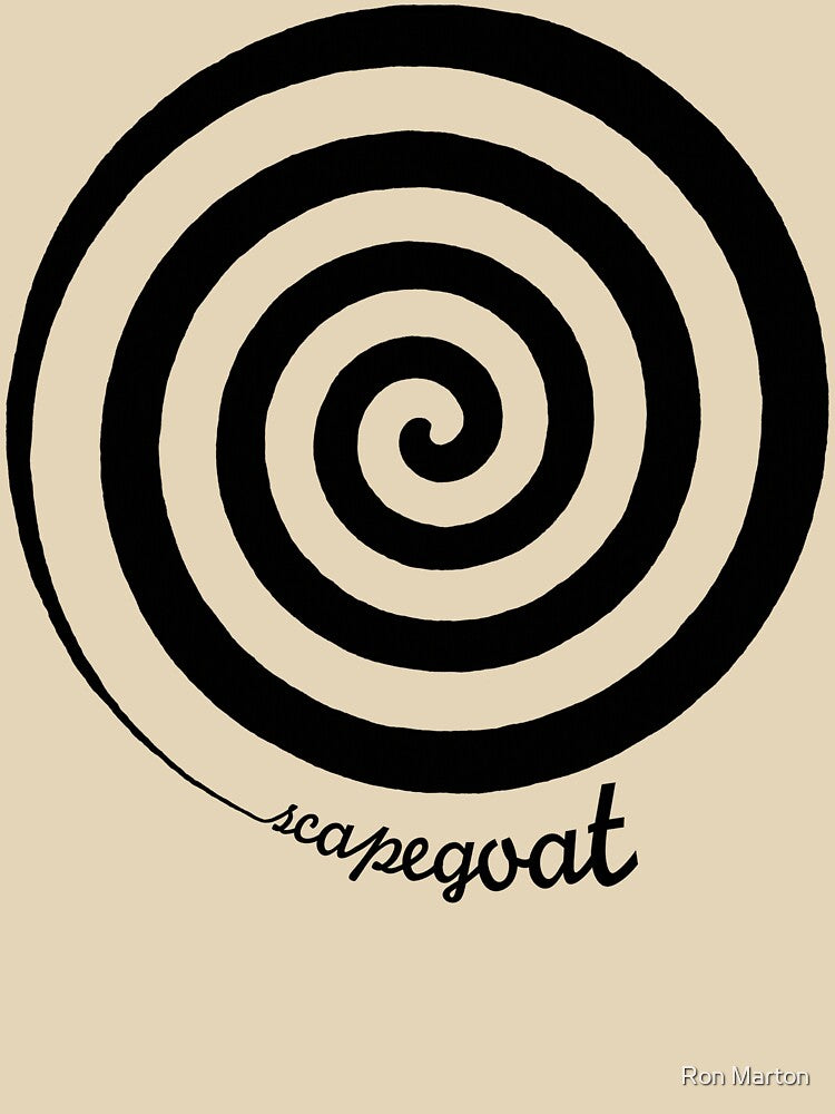 Scapegoat - Black Graphic by Ron Marton
