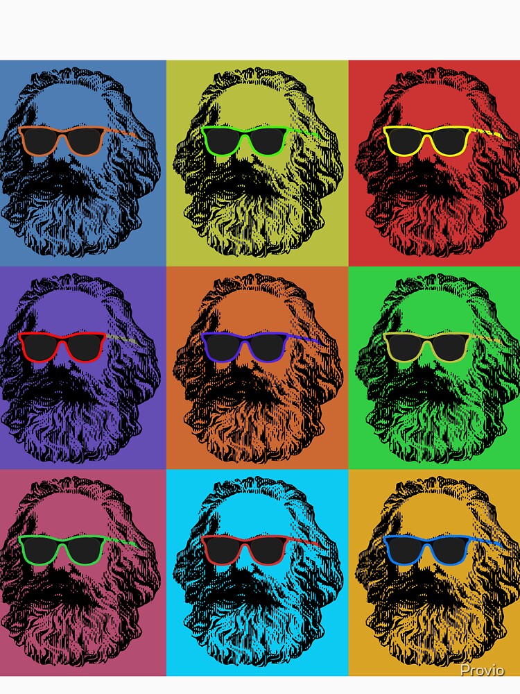 Karl Marx Pop Art - Portrait Revolutionary Retro Vintage by Provio