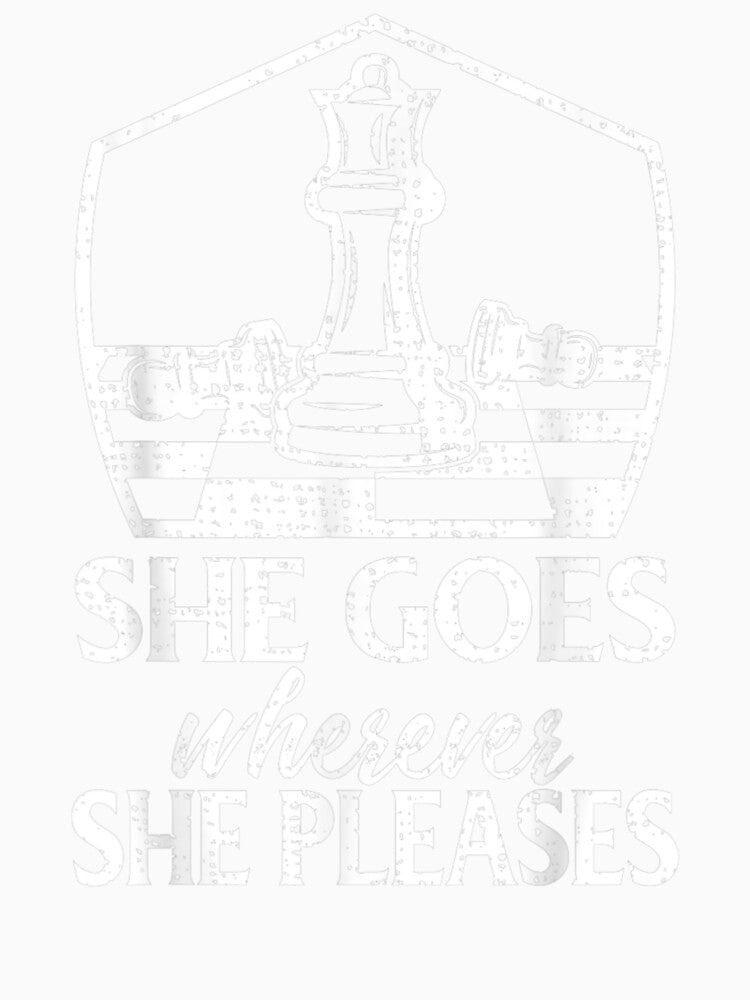 Funny Retro Vintage Chess She Goes Where by Jacinto-Duke-32