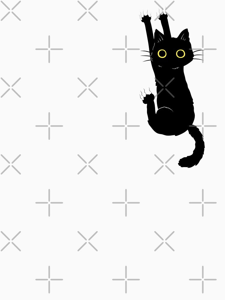 Black Cat Holding On by MA DESIGNS