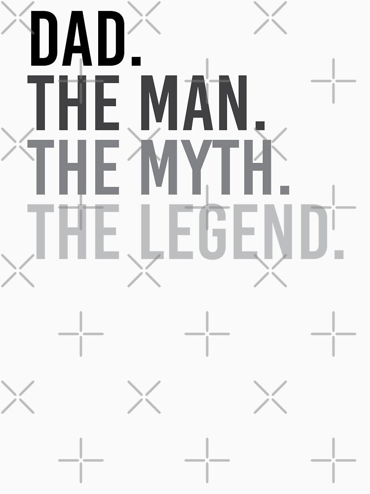 Dad The Man The Myth The Legend Shirt. Father's day Shirt. Funny Dad joke Shirt. Gift for Father. Funny Dad Sticker. Funny Husband Shirt. Gift for him. Dad life Shirt. by Aknarin Thika