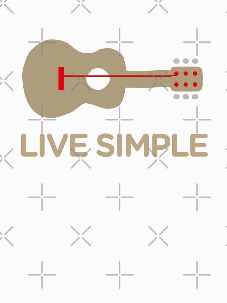 Live Simple One String Guitar by OffbeetShirts