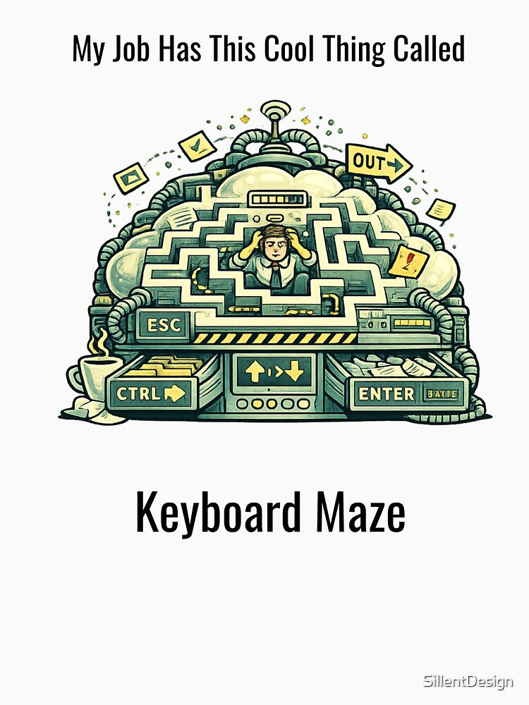 My Job Has This Cool Thing Called Keyboard Maze – Funny Office Humor Design by SillentDesign