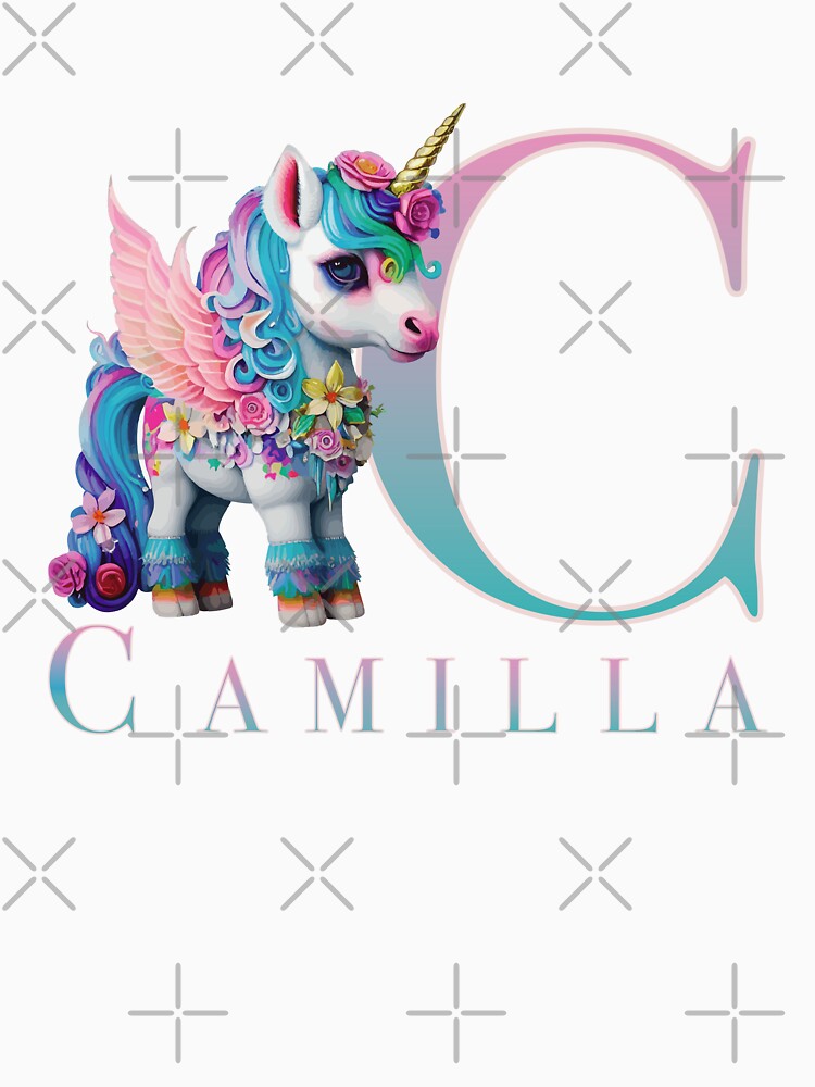 Camilla name with a cute unicorn by Lubellebubble20