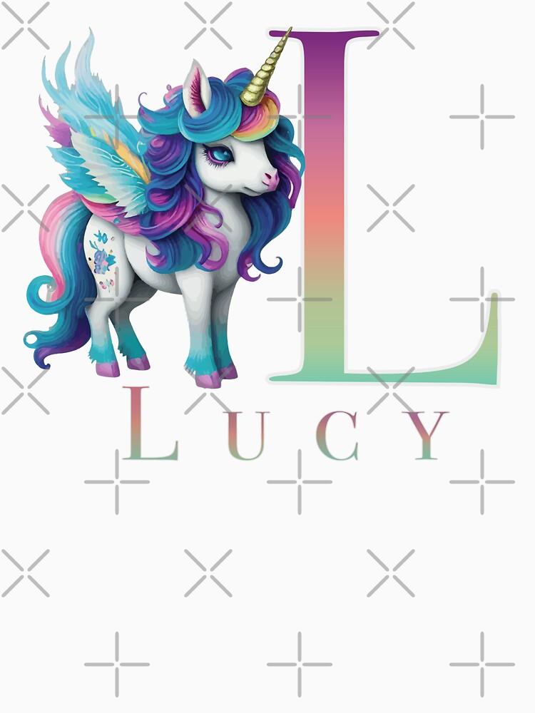 Lucy name with a cute unicorn by Lubellebubble20