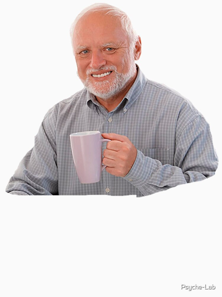 Hide the Pain Harold drinking coffee by Psyche-Lab