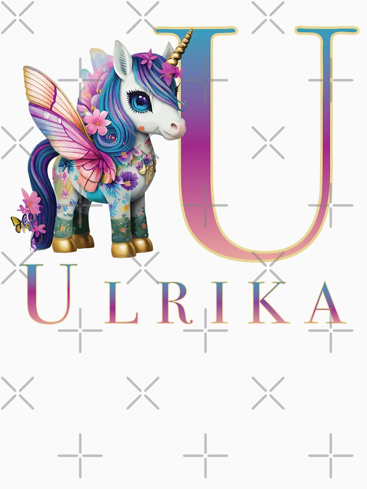 Ulrika name with a cute unicorn by Lubellebubble20