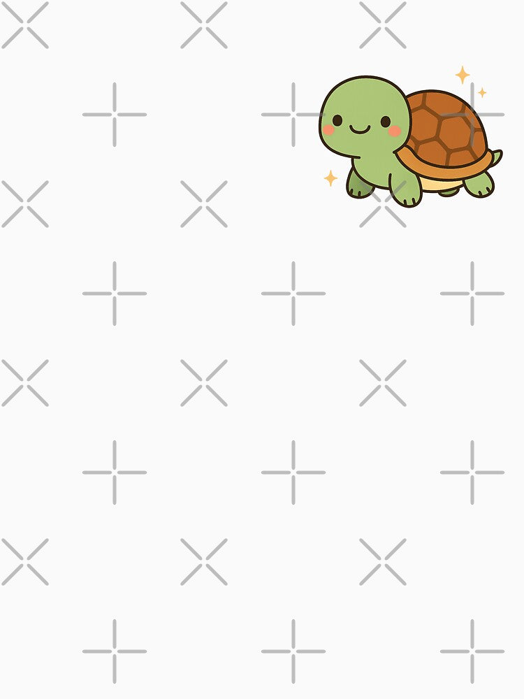 Sealife Kawaii Turtle ⭐ Mega Cute Cartoon Ocean Animal Gift for Turtle Lovers by ChillTofu