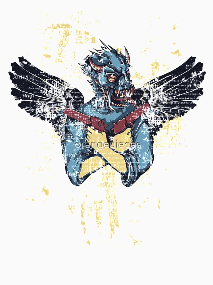 Winged Dragon Hog Face Shirt by Orange Pieces